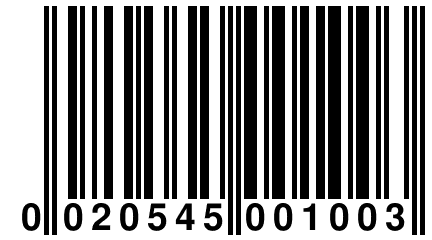 0 020545 001003