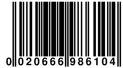 0 020666 986104