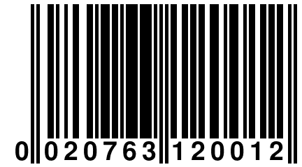 0 020763 120012