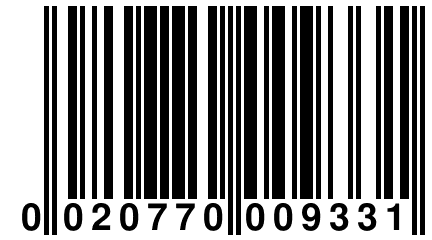 0 020770 009331