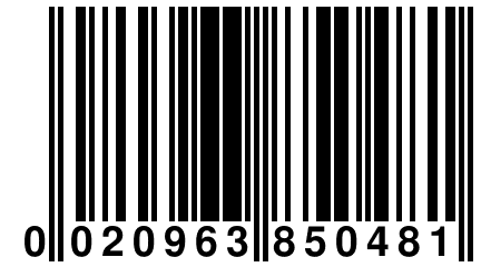 0 020963 850481