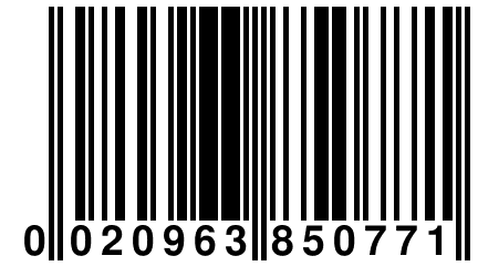 0 020963 850771