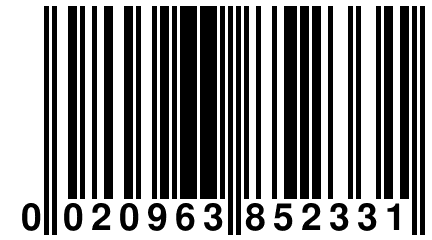 0 020963 852331