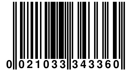 0 021033 343360