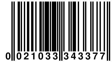 0 021033 343377