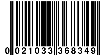 0 021033 368349