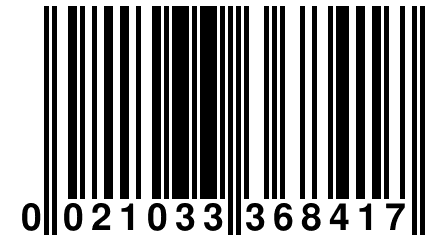 0 021033 368417