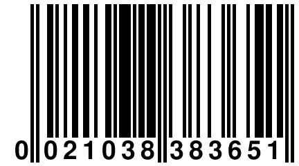 0 021038 383651