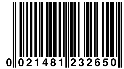 0 021481 232650