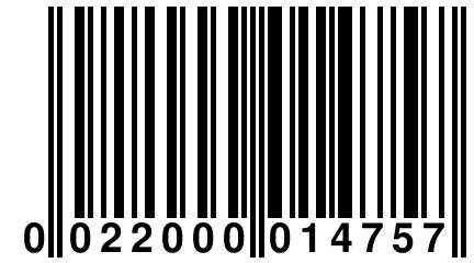 0 022000 014757