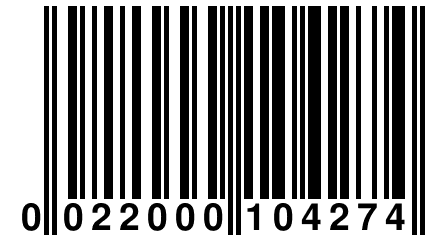 0 022000 104274