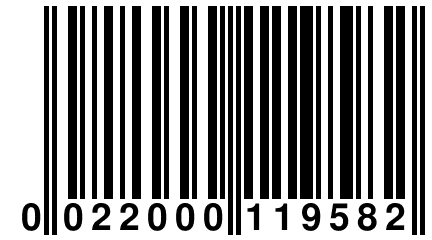 0 022000 119582