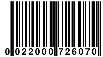 0 022000 726070