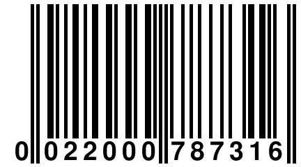 0 022000 787316