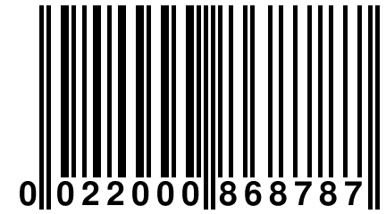 0 022000 868787