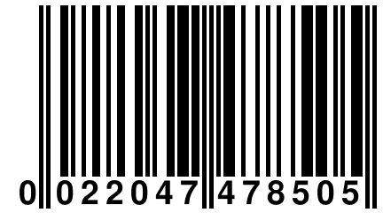 0 022047 478505