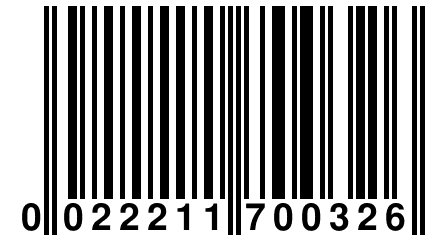 0 022211 700326