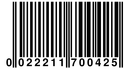 0 022211 700425