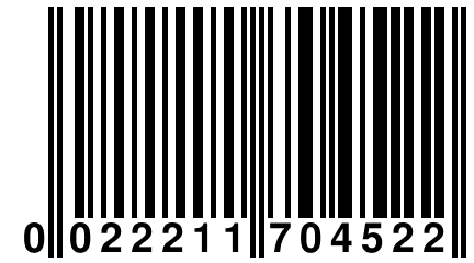 0 022211 704522