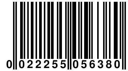 0 022255 056380