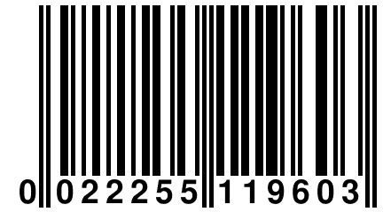 0 022255 119603