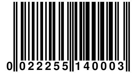 0 022255 140003