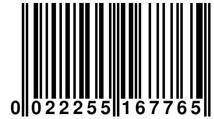 0 022255 167765