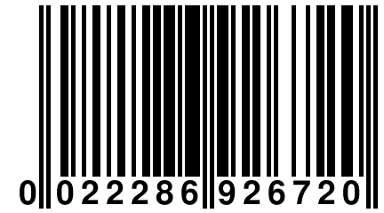 0 022286 926720