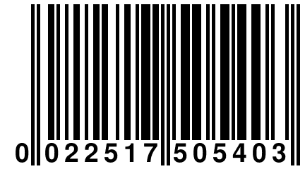 0 022517 505403