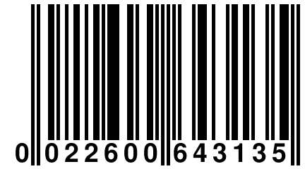 0 022600 643135