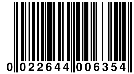 0 022644 006354