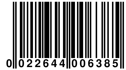 0 022644 006385