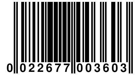 0 022677 003603