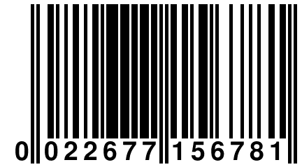 0 022677 156781