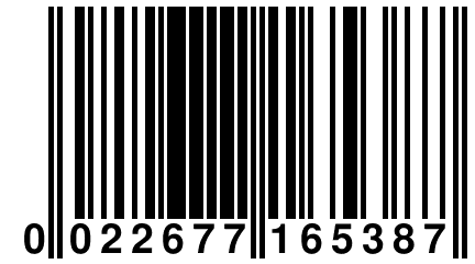 0 022677 165387