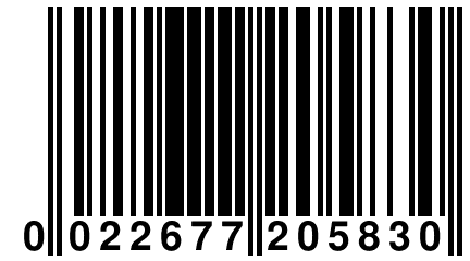 0 022677 205830