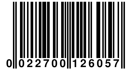 0 022700 126057