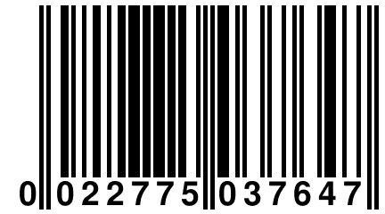 0 022775 037647