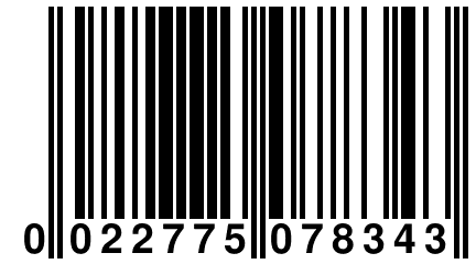 0 022775 078343