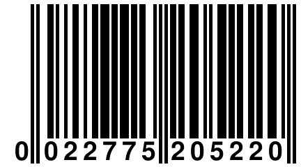 0 022775 205220