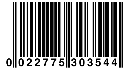 0 022775 303544