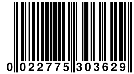 0 022775 303629