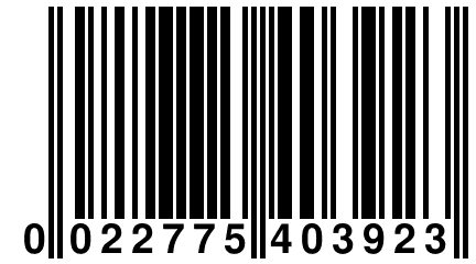 0 022775 403923