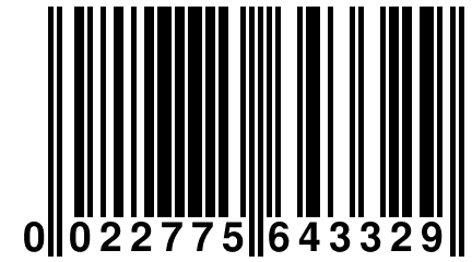 0 022775 643329