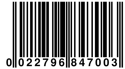 0 022796 847003