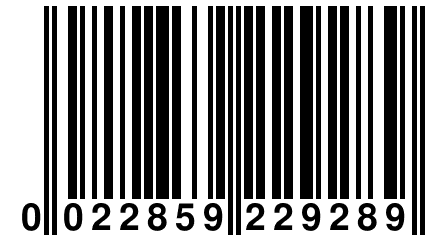 0 022859 229289