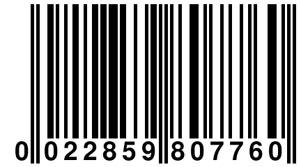 0 022859 807760