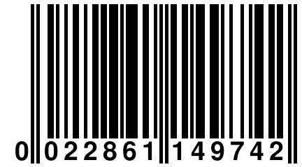 0 022861 149742