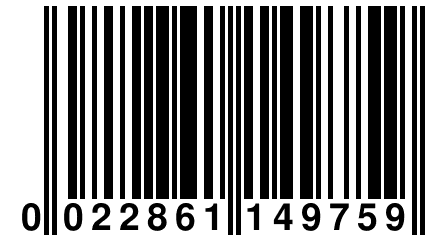 0 022861 149759