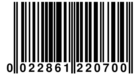 0 022861 220700